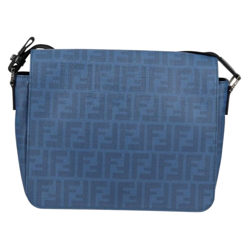 Fendi Zucca Shoulder Bag Blue